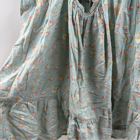 Forever 21 Light Caribbean Blue Paisley Floral Dress – Size Medium - Picture 7 of 7